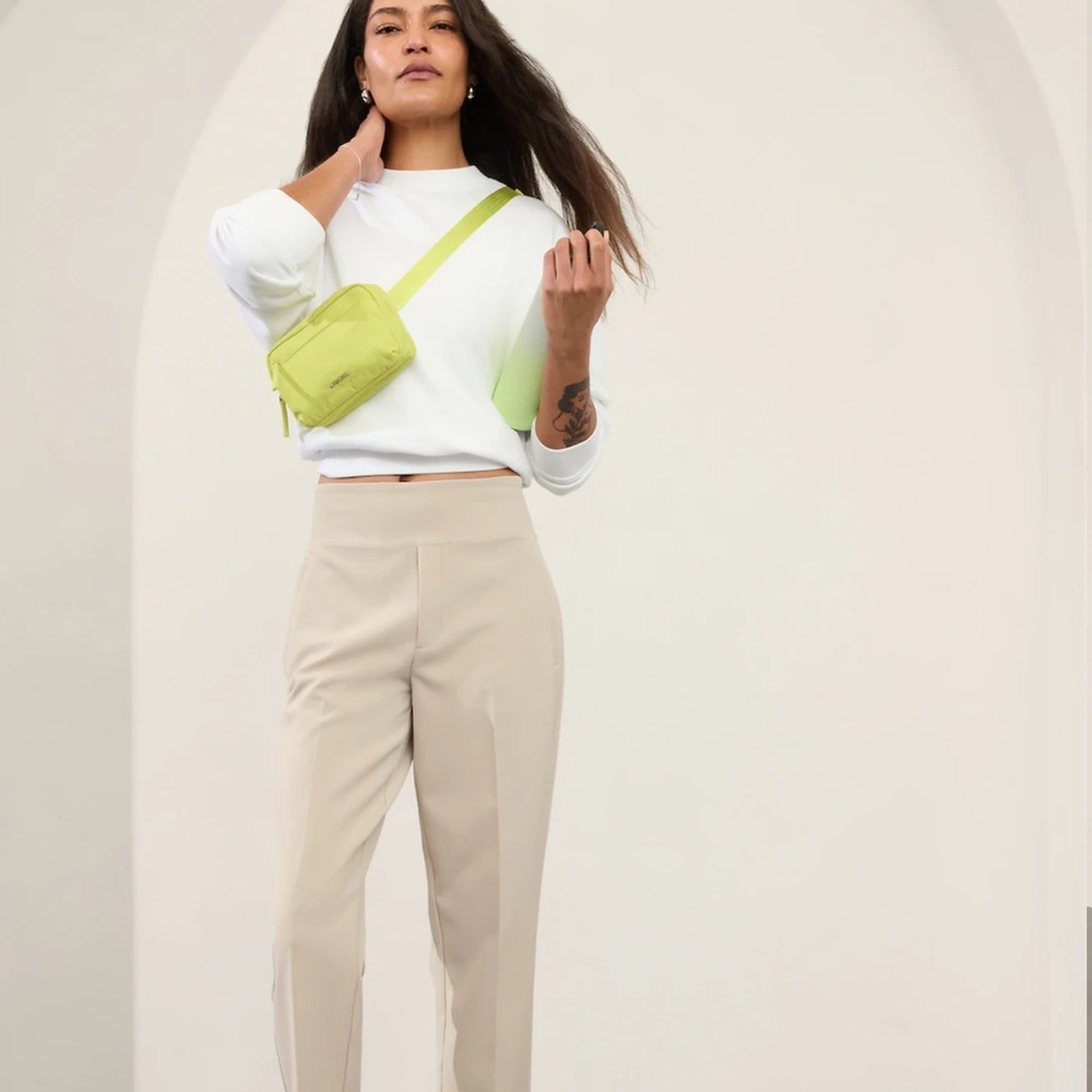 Athleta endless high rise pants.  New with tags. Size 4. Abalone color